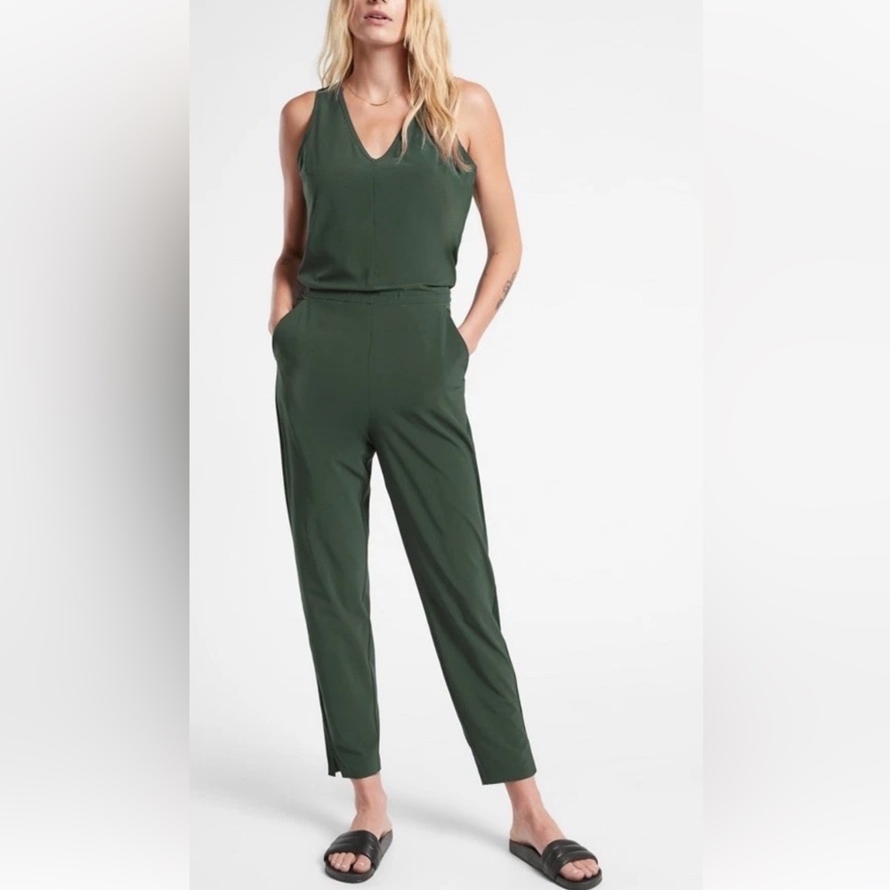 Athleta Forest Green Jumpsuit